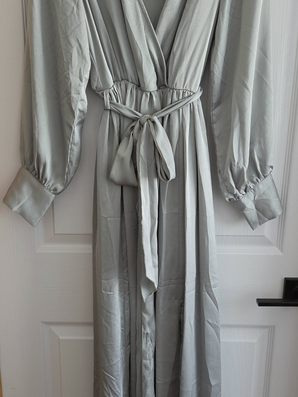 Baltic Born Sage Green Wrap Maxi Dress